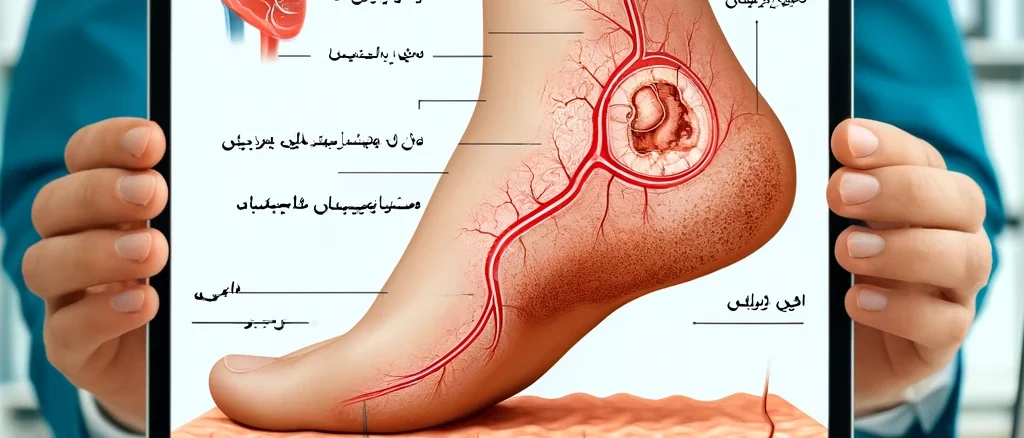مراحل اولیه در ایجاد زخم پای دیابتی در کلینیک زخم پاشنه