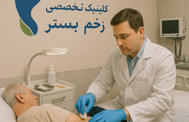 پانسمان تخصصی زخم بستر با روش نوین در کلینیک زخم پاشنه تهران