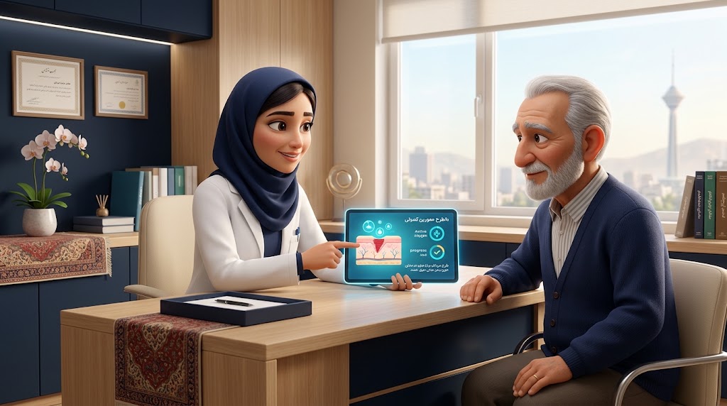مشاوره بالینی و تعیین هزینه اوزون تراپی زخم پای دیابتی