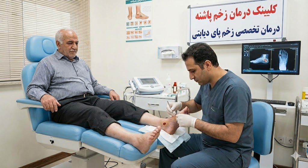 درمان زخم پای دیابتی