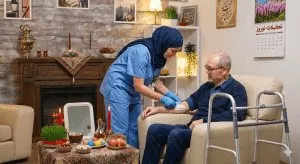 ارائه خدمات درمان زخم در منزل توسط پرستار کلینیک زخم شبانه‌روزی تهران