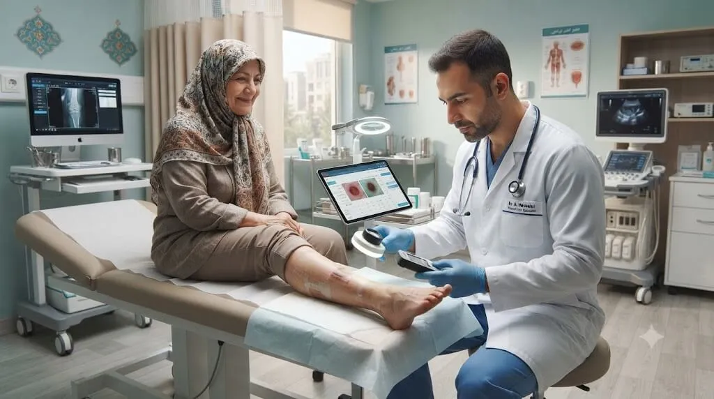 محیط تخصصی و مجهز کلینیک درمان زخم در تهران