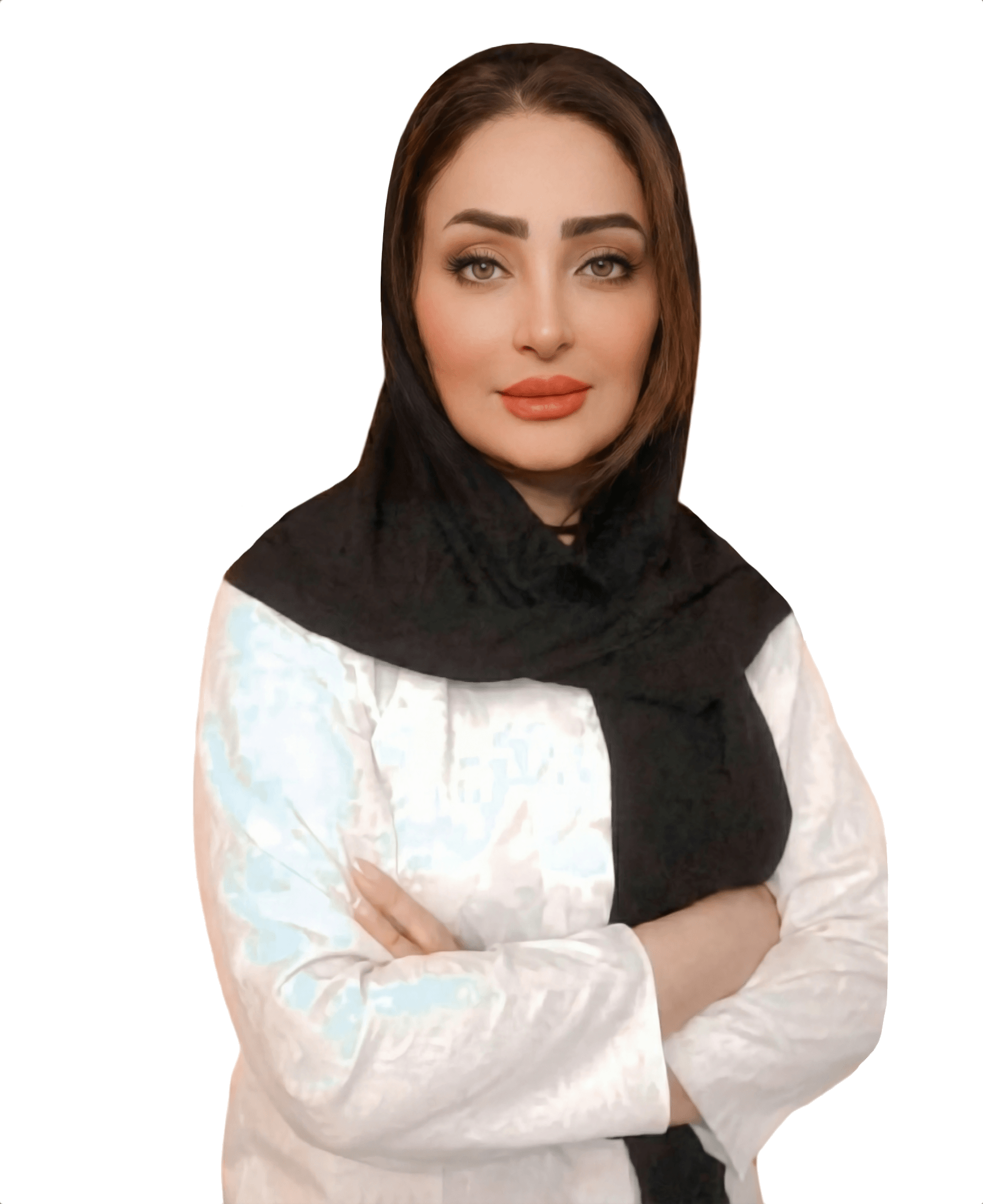 خانم مریم فهمی‌فر درمانگر زخم و مؤسس مرکز درمان زخم پاشنه و کلینیک زخم کده در حال بررسی و ثبت پرونده بیمار