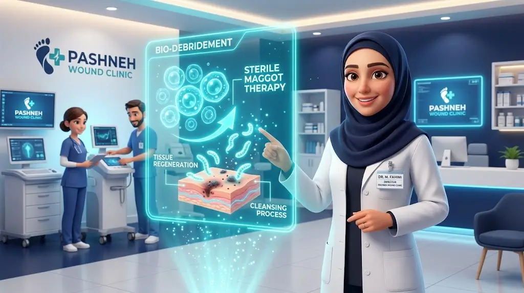 ماگوت تراپی چیست و چگونه عفونت زخم را پاکسازی می‌کند